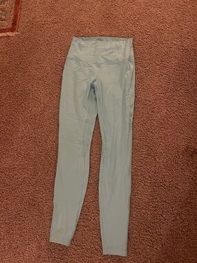 lululemon athletica sky blue leggings with high waist